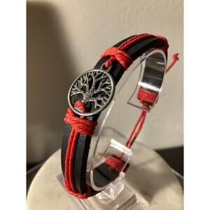 leather cuff bangle adjustable bracelet